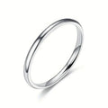 Minimalist Korean Style Men's Curved Full Finger Ring, Trendy Student Index Ring And Pinky Ring view 5
