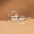 European American Open Mobius Ring With Arabic Numerals, Korean Style Personalized Women's Finger Ring view 4