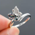 Sweet Butterfly Ring For Women, Trendy Niche Design Versatile Statement Finger Jewelry view 2