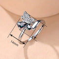 Sweet Butterfly Ring For Women, Trendy Niche Design Versatile Statement Finger Jewelry view 5
