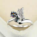 Sweet Butterfly Ring For Women, Trendy Niche Design Versatile Statement Finger Jewelry view 1
