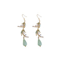 New Chinese Style Lily Of The Valley Leaf Teardrop Resin Drop Earrings For Women view 5