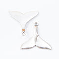 Zinc Alloy Whale Tail Charm Pendant No.834504 for DIY Necklace Bracelet Jewelry Making view 4