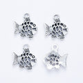 Vintage Zinc Alloy Fish Charm Pendant For DIY Jewelry Accessories Necklace Bracelet Making – Gold view 2