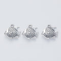 Vintage Alloy Fish Charm Pendant For DIY Jewelry Accessories Necklace Bracelet Making – Antique Silver view 1