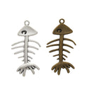 Vintage Alloy Fish Charm Pendant For DIY Jewelry Accessories Necklace Bracelet Making – Antique Bronze view 4