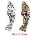 Vintage Alloy Fish Charm Pendant For DIY Jewelry Accessories Necklace Bracelet Making view 1
