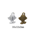 Zinc Alloy Fish Charm Pendant No.453534 for DIY Necklace Bracelet Jewelry Making view 1