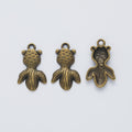 Zinc Alloy Fish Charm Pendant No.252176 for DIY Necklace Bracelet Jewelry Making view 2