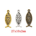 Zinc Alloy Fish Charm Pendant No.437535 for DIY Necklace Bracelet Jewelry Making view 1