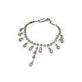 French Light Luxury Teardrop Zircon Faux Pearl Collarbone Necklace For Evening Dress view 5