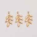 Zinc Alloy Leaf Charm Pendant No.812661 for DIY Necklace Bracelet Jewelry Making view 4