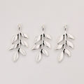Zinc Alloy Leaf Charm Pendant No.812661 for DIY Necklace Bracelet Jewelry Making view 3
