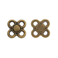 Zinc Alloy Flower Charm Pendant No.978348 for DIY Necklace Bracelet Jewelry Making view 3