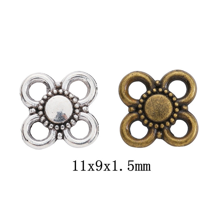 Zinc Alloy Flower Charm Pendant No.978348 for DIY Necklace Bracelet Jewelry Making