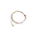 Gold Plated Geometric Faux Pearl Necklace Jewelry Set Minimalist Light Luxury Collarbone Chain view 5