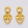 Zinc Alloy Rose Charm Pendant No.239688 for DIY Necklace Bracelet Jewelry Making view 3