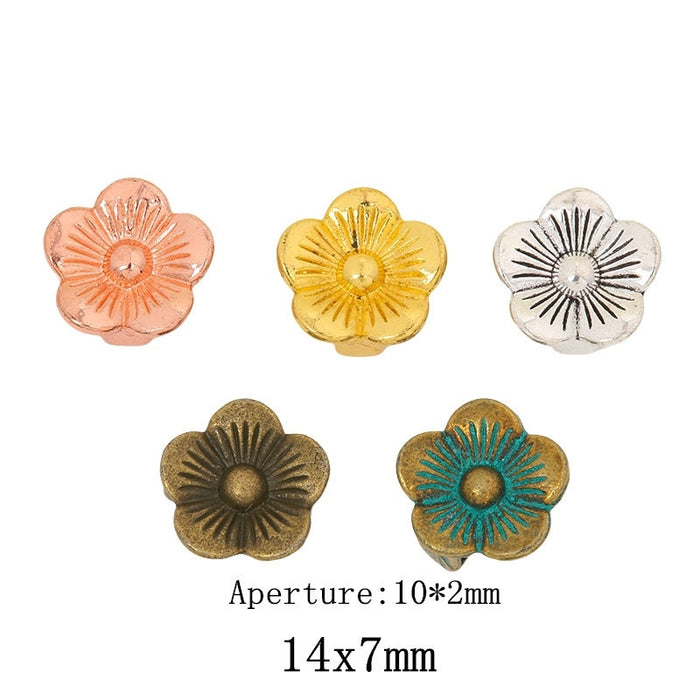 Zinc Alloy Flower Charm Pendant No.744908 for DIY Necklace Bracelet Jewelry Making
