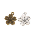 Zinc Alloy Flower Charm Pendant No.240233 for DIY Necklace Bracelet Jewelry Making view 4