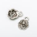 Zinc Alloy Rose Charm Pendant No.492799 for DIY Necklace Bracelet Jewelry Making view 2