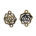 Zinc Alloy Rose Charm Pendant No.391915 for DIY Necklace Bracelet Jewelry Making view 2