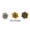 Zinc Alloy Rose Charm Pendant No.433822 for DIY Necklace Bracelet Jewelry Making view 1