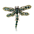 Alloy Rhinestone Dragonfly Brooch For Women's Fashion Clothing view 5