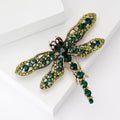 Alloy Rhinestone Dragonfly Brooch For Women's Fashion Clothing view 3