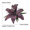 Copper Zircon Flower Brooch For Elegant Suits And Dresses view 4
