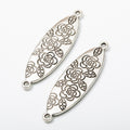 Zinc Alloy Rose Charm Pendant No.362691 for DIY Necklace Bracelet Jewelry Making view 2