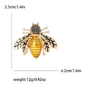 Enamel Alloy Bee Brooch Pin For Women's Clothing Decoration view 4