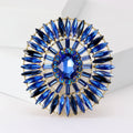 Alloy Crystal Oval Brooch With Rhinestones For Women's Clothing view 2