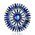 Alloy Crystal Oval Brooch With Rhinestones For Women's Clothing view 5