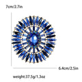 Alloy Crystal Oval Brooch With Rhinestones For Women's Clothing view 4