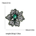 Alloy Hollow Rhinestone Flower Brooch For Women's Garment Decoration view 6