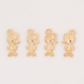 Zinc Alloy Girl Charm Pendant No.670109 for DIY Necklace Bracelet Jewelry Making view 4