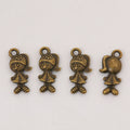 Zinc Alloy Girl Charm Pendant No.670109 for DIY Necklace Bracelet Jewelry Making view 2