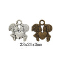Zinc Alloy Couple Charm Pendant No.681142 for DIY Necklace Bracelet Jewelry Making view 1