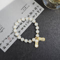 New Chinese Retro Beaded Rhinestone Cartoon Cat Bracelet With Fu Character Peanut Charm For Women view 4