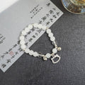 New Chinese Retro Beaded Rhinestone Cartoon Cat Bracelet With Fu Character Peanut Charm For Women view 3
