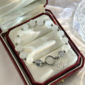 New Chinese Retro Beaded Rhinestone Cartoon Cat Bracelet With Fu Character Peanut Charm For Women view 2