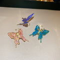 Sweet Alloy Butterfly Enamel Clip-on Earrings, Fresh Fashion Ear Cuff Jewelry view 4