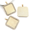 25mm Gold Zinc Alloy Charm Pendant No.941269 for DIY Necklace Bracelet Jewelry Making view 3
