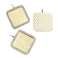 25mm Gold Zinc Alloy Charm Pendant No.941269 for DIY Necklace Bracelet Jewelry Making view 5