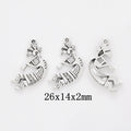 Antique Silver Zinc Alloy Person Charm Pendant for DIY Necklace Bracelet Jewelry Making view 1