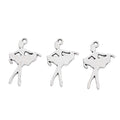 Zinc Alloy Dancing Girl Charm Pendant for DIY Necklace Bracelet Jewelry Making view 3