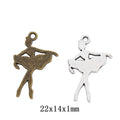 Zinc Alloy Dancing Girl Charm Pendant for DIY Necklace Bracelet Jewelry Making view 1