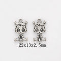 Antique Silver Zinc Alloy Girl Charm Pendant No.566233 for DIY Necklace Bracelet Jewelry Making view 1