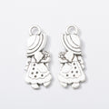 Zinc Alloy Princess Charm Pendant for DIY Necklace Bracelet Jewelry Making view 2