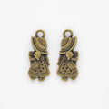Zinc Alloy Princess Charm Pendant for DIY Necklace Bracelet Jewelry Making view 4